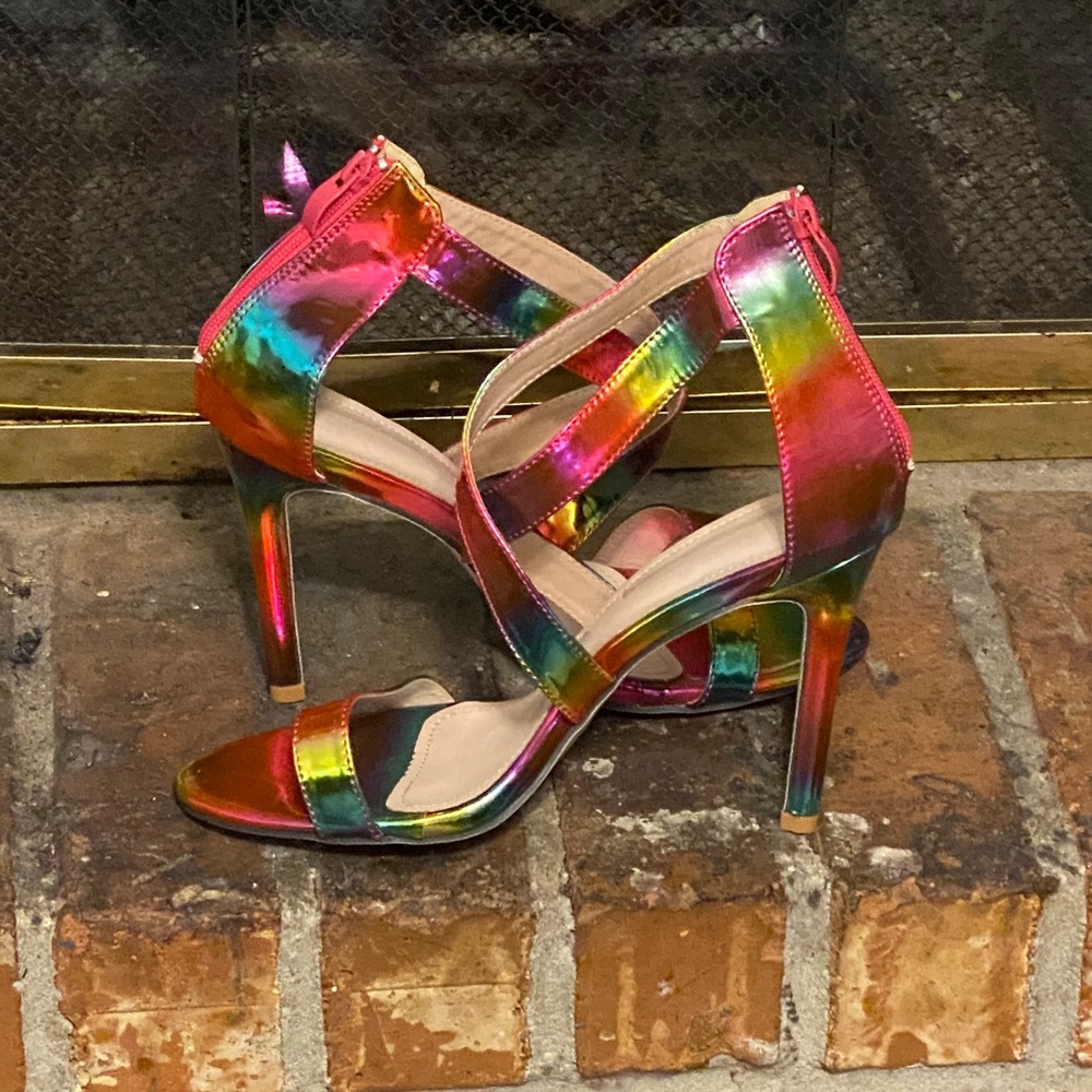 Colorful Strappy High Heels